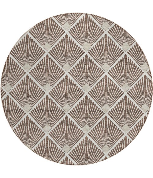 Addison Chantille ACN914-Brown 8 ft. X 8 ft. Round Rug