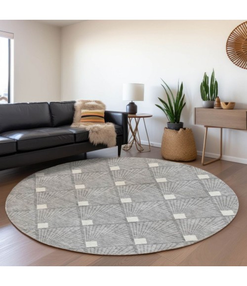 Addison Chantille ACN914-Gray 8 ft. X 8 ft. Round Rug