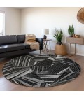 Addison Chantille ACN915-Black 8 ft. X 8 ft. Round Rug