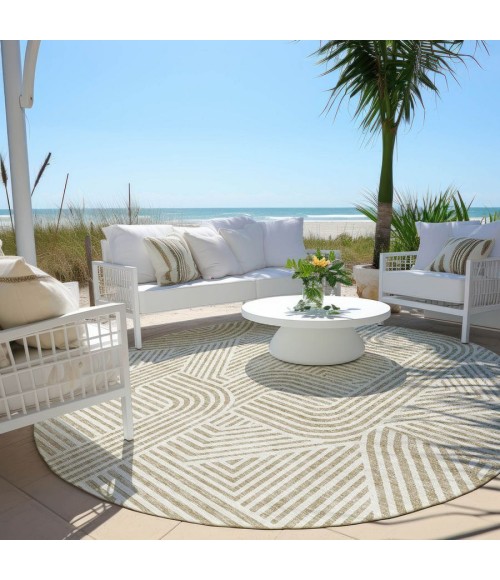 Addison Chantille ACN917-Beige 8 ft. X 8 ft. Round Rug