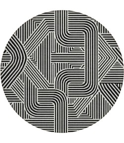 Addison Chantille ACN917-Black 8 ft. X 8 ft. Round Rug