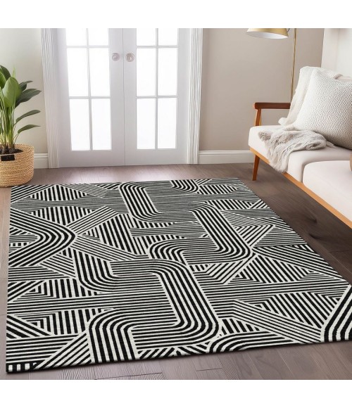 Addison Chantille Rug ACN917-Black 10 ft. X 14 ft. Rectangle - Rugs Town Addison Chantille ACN917-Black 10 ft. X 14 ft. Rectangle Rug