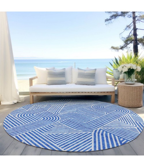 Addison Chantille ACN917-Blue 8 ft. X 8 ft. Round Rug