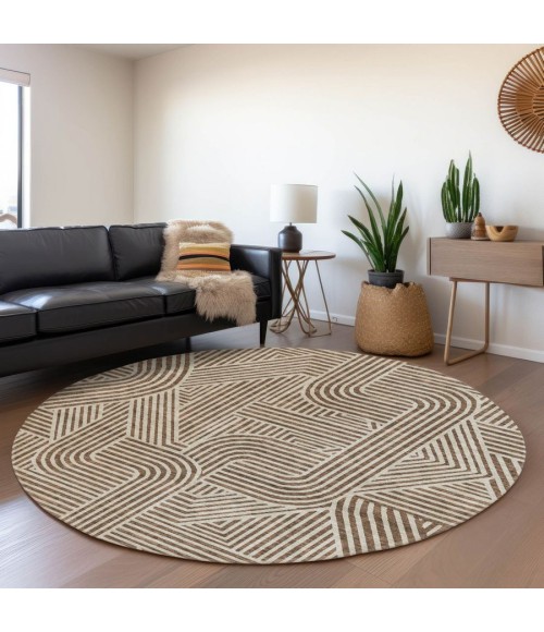 Addison Chantille ACN917-Brown 8 ft. X 8 ft. Round Rug