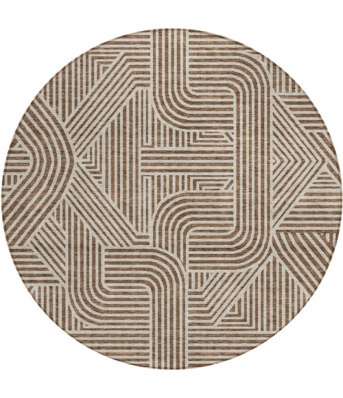Addison Chantille ACN917-Brown 8 ft. X 8 ft. Round Rug