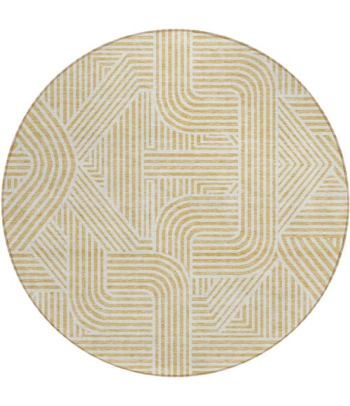 Addison Chantille ACN917-Gold 8 ft. X 8 ft. Round Rug