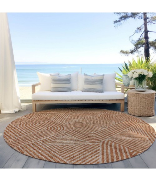 Addison Chantille ACN917-Terracotta 8 ft. X 8 ft. Round Rug