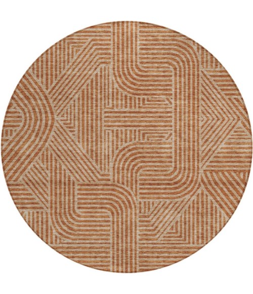 Addison Chantille ACN917-Terracotta 8 ft. X 8 ft. Round Rug
