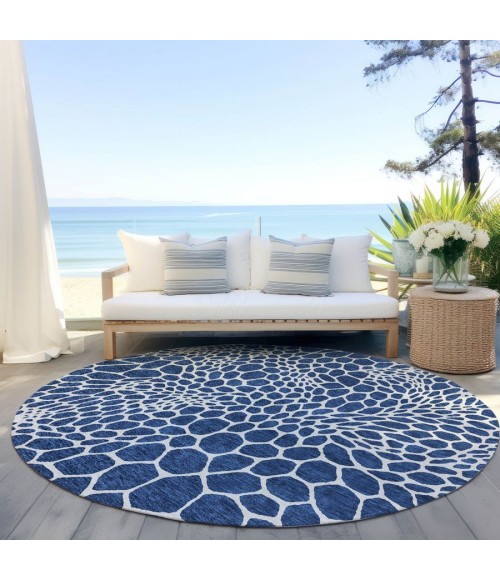 Addison Chantille ACN919-Navy 8 ft. X 8 ft. Round Rug