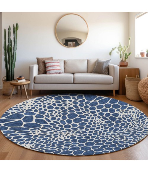 Addison Chantille ACN919-Navy 8 ft. X 8 ft. Round Rug
