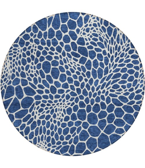Addison Chantille ACN919-Navy 8 ft. X 8 ft. Round Rug