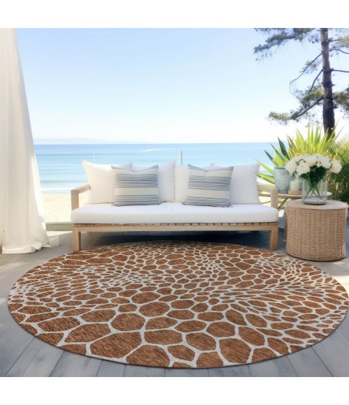 Addison Chantille ACN919-Paprika 8 ft. X 8 ft. Round Rug