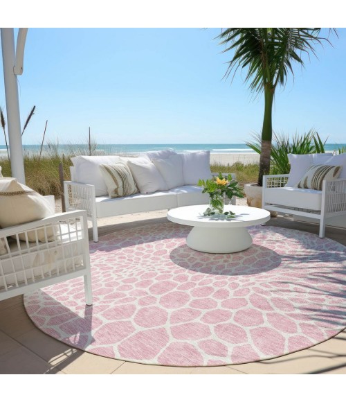 Addison Chantille ACN919-Pink 8 ft. X 8 ft. Round Rug