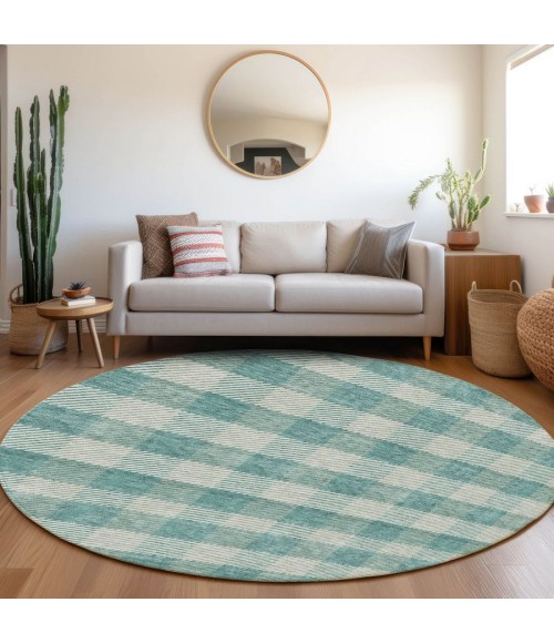 Addison Chantille ACN924-Teal 8 ft. X 8 ft. Round Rug