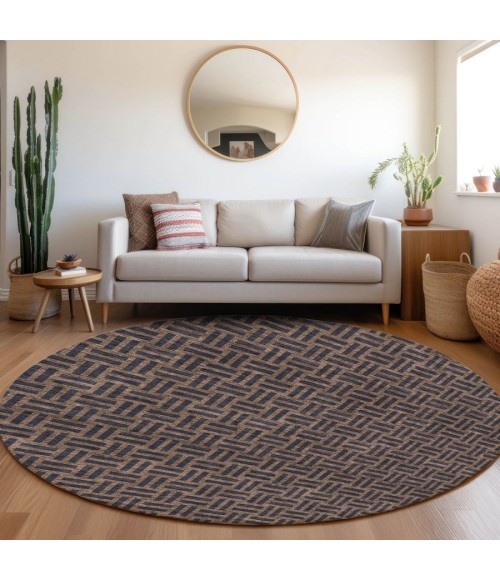 Addison Chantille ACN925-Chocolate 8 ft. X 8 ft. Round Rug