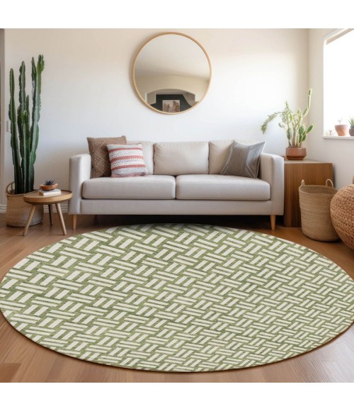 Addison Chantille ACN925-Green 8 ft. X 8 ft. Round Rug