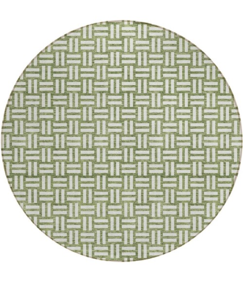 Addison Chantille ACN925-Green 8 ft. X 8 ft. Round Rug
