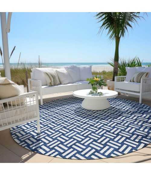Addison Chantille ACN925-Navy 8 ft. X 8 ft. Round Rug