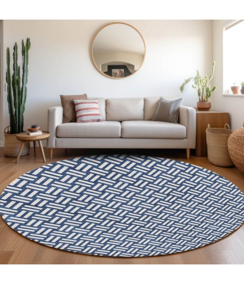 Addison Chantille ACN925-Navy 8 ft. X 8 ft. Round Rug