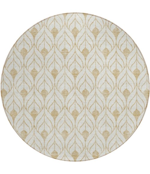 Addison Chantille ACN927-Gold 8 ft. X 8 ft. Round Rug
