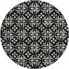 Addison Chantille ACN930-Black 8 ft. X 8 ft. Round Rug