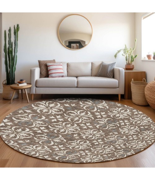 Addison Chantille ACN930-Brown 8 ft. X 8 ft. Round Rug