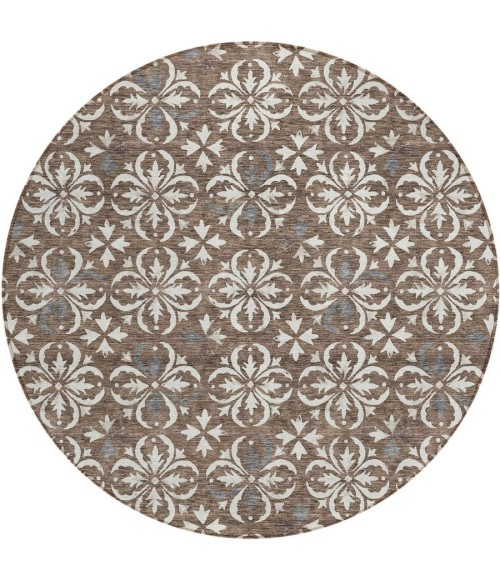 Addison Chantille ACN930-Brown 8 ft. X 8 ft. Round Rug