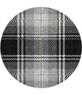 Addison Chantille ACN935-Black 8 ft. X 8 ft. Round Rug