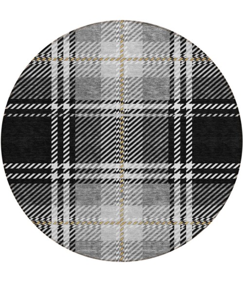 Addison Chantille ACN935-Black 8 ft. X 8 ft. Round Rug