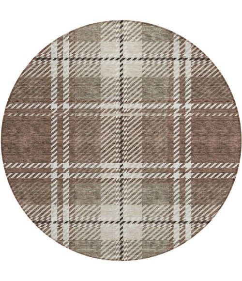 Addison Chantille ACN935-Brown 8 ft. X 8 ft. Round Rug