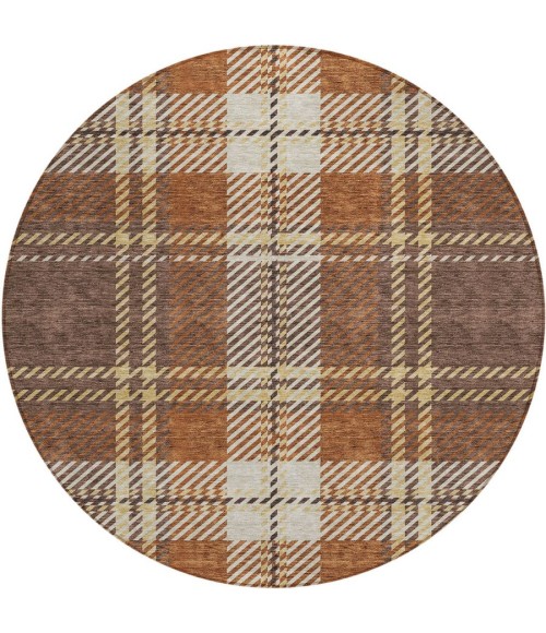 Addison Chantille ACN935-Chocolate 8 ft. X 8 ft. Round Rug