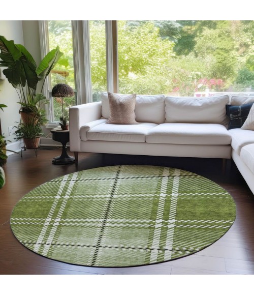 Addison Chantille ACN935-Green 8 ft. X 8 ft. Round Rug