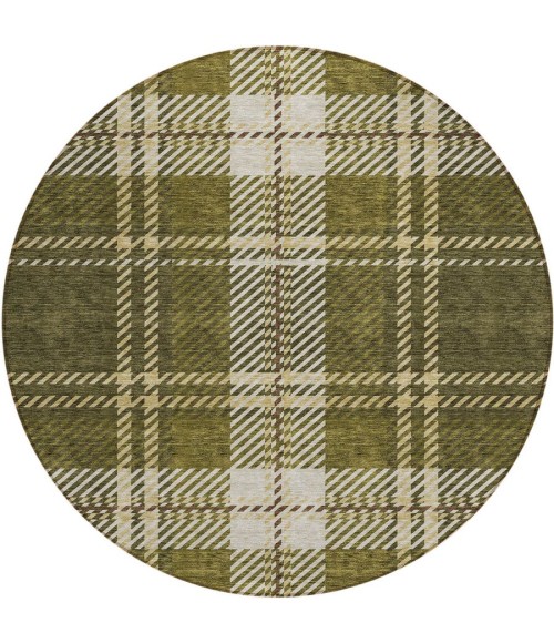 Addison Chantille ACN935-Olive 8 ft. X 8 ft. Round Rug