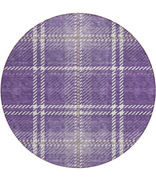 Addison Chantille ACN935-Purple 8 ft. X 8 ft. Round Rug
