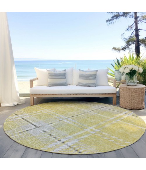 Addison Chantille ACN935-Yellow 8 ft. X 8 ft. Round Rug
