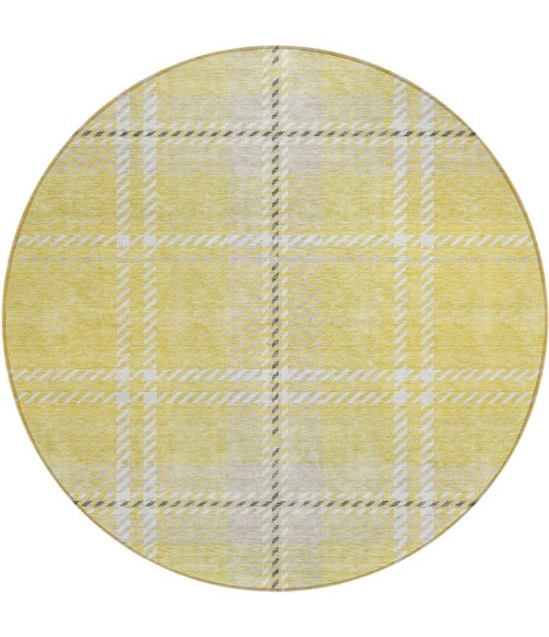 Addison Chantille ACN935-Yellow 8 ft. X 8 ft. Round Rug