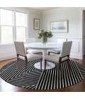 Addison Chantille ACN937-Black 8 ft. X 8 ft. Round Rug