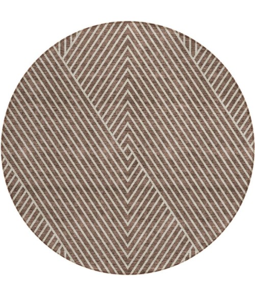 Addison Chantille ACN937-Brown 8 ft. X 8 ft. Round Rug