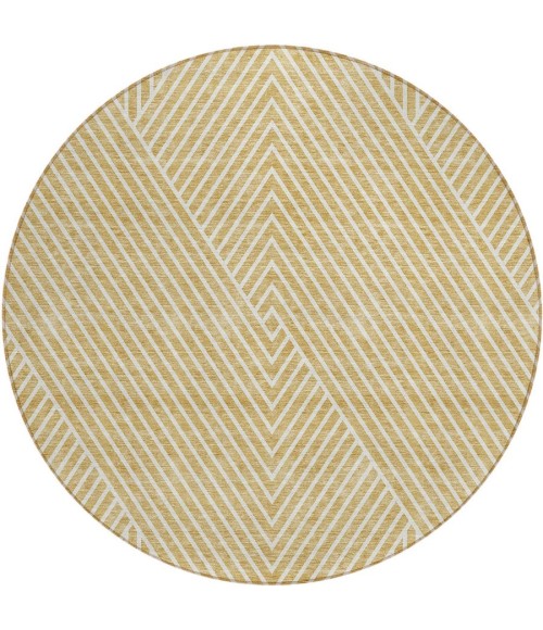 Addison Chantille ACN937-Gold 8 ft. X 8 ft. Round Rug