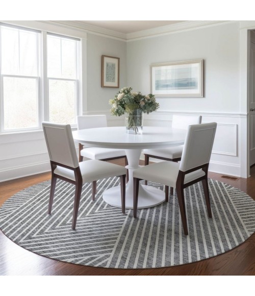 Addison Chantille ACN937-Gray 8 ft. X 8 ft. Round Rug