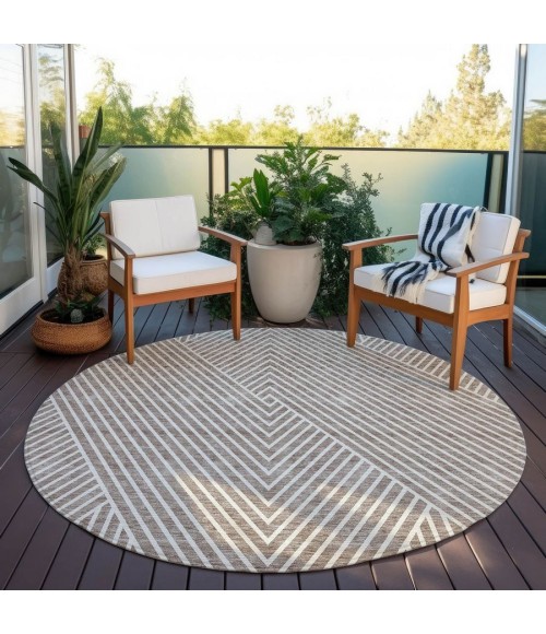 Addison Chantille ACN937-Taupe 8 ft. X 8 ft. Round Rug