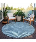 Addison Chantille ACN937-Teal 8 ft. X 8 ft. Round Rug