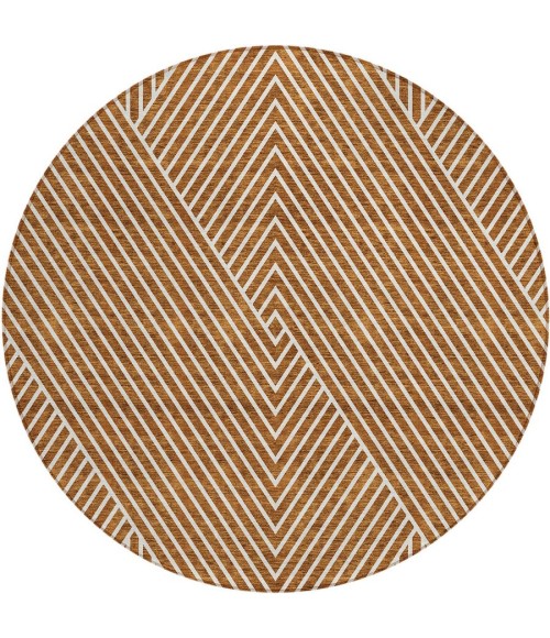 Addison Chantille ACN937-Terracotta 8 ft. X 8 ft. Round Rug