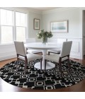 Addison Chantille ACN938-Black 8 ft. X 8 ft. Round Rug