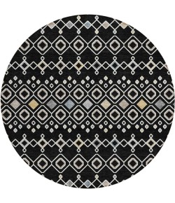Addison Chantille ACN938-Black 8 ft. X 8 ft. Round Rug