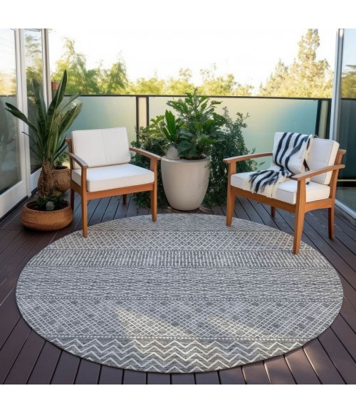 Addison Chantille ACN939-Gray 8 ft. X 8 ft. Round Rug
