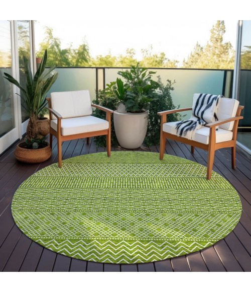 Addison Chantille ACN939-Lime 8 ft. X 8 ft. Round Rug