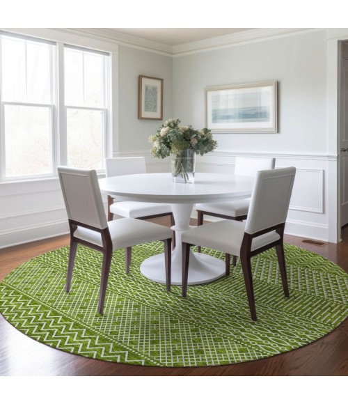 Addison Chantille ACN939-Lime 8 ft. X 8 ft. Round Rug
