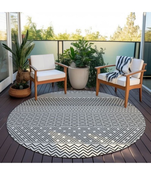 Addison Chantille ACN939-White 8 ft. X 8 ft. Round Rug
