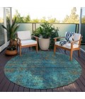 Addison Chantille ACN940-Teal 8 ft. X 8 ft. Round Rug